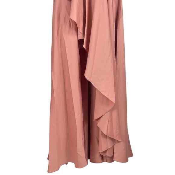 Mac Duggal Embellished One Shoulder Asymmetrical Gown Rose Size 10 - Picture 7 of 11